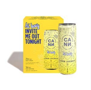 Edible: Lemon Lavender (4 Pack Drink) - 12oz