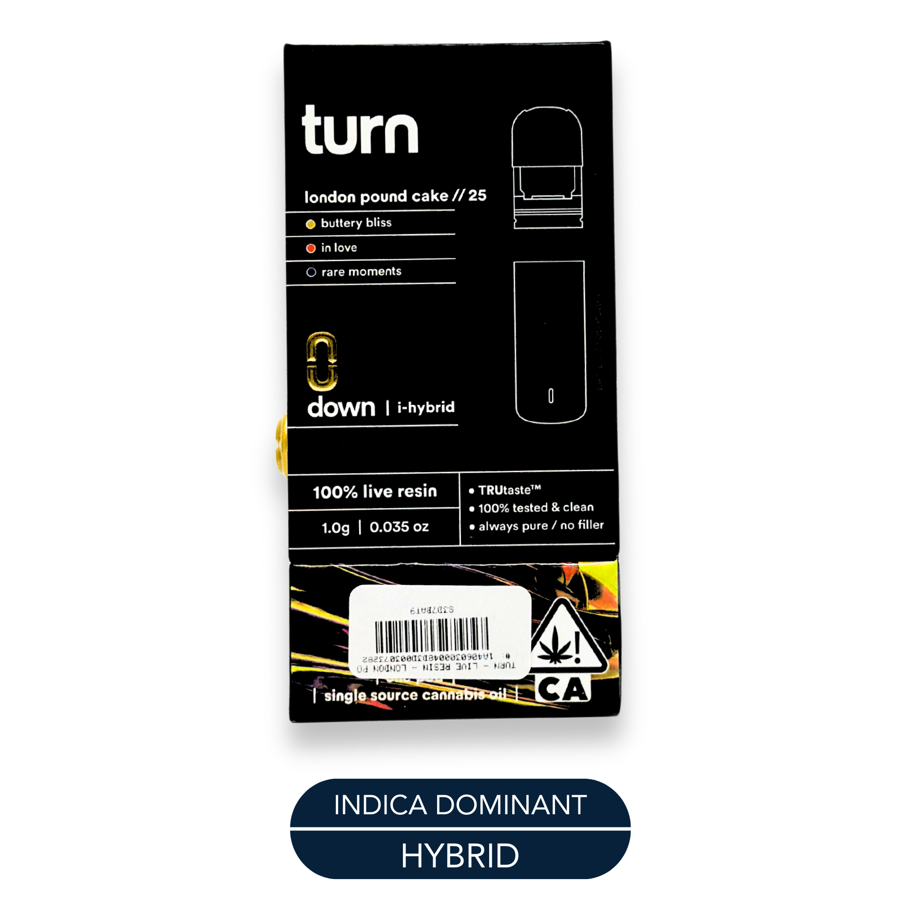 Turn - Live Resin - London Pound Cake - Vape Pods - 1.0g