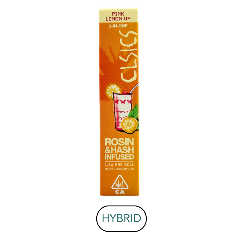 CLSICS - Pink Lemon Up - Rosin & Hash Infused Preroll - 1.2g