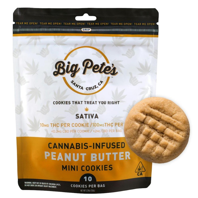 Big Pete's Sativa PB Cookies 10pk 100mg