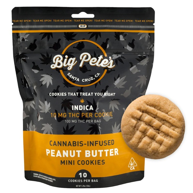 Big Pete's Indica PB Cookies 10pk 100mg