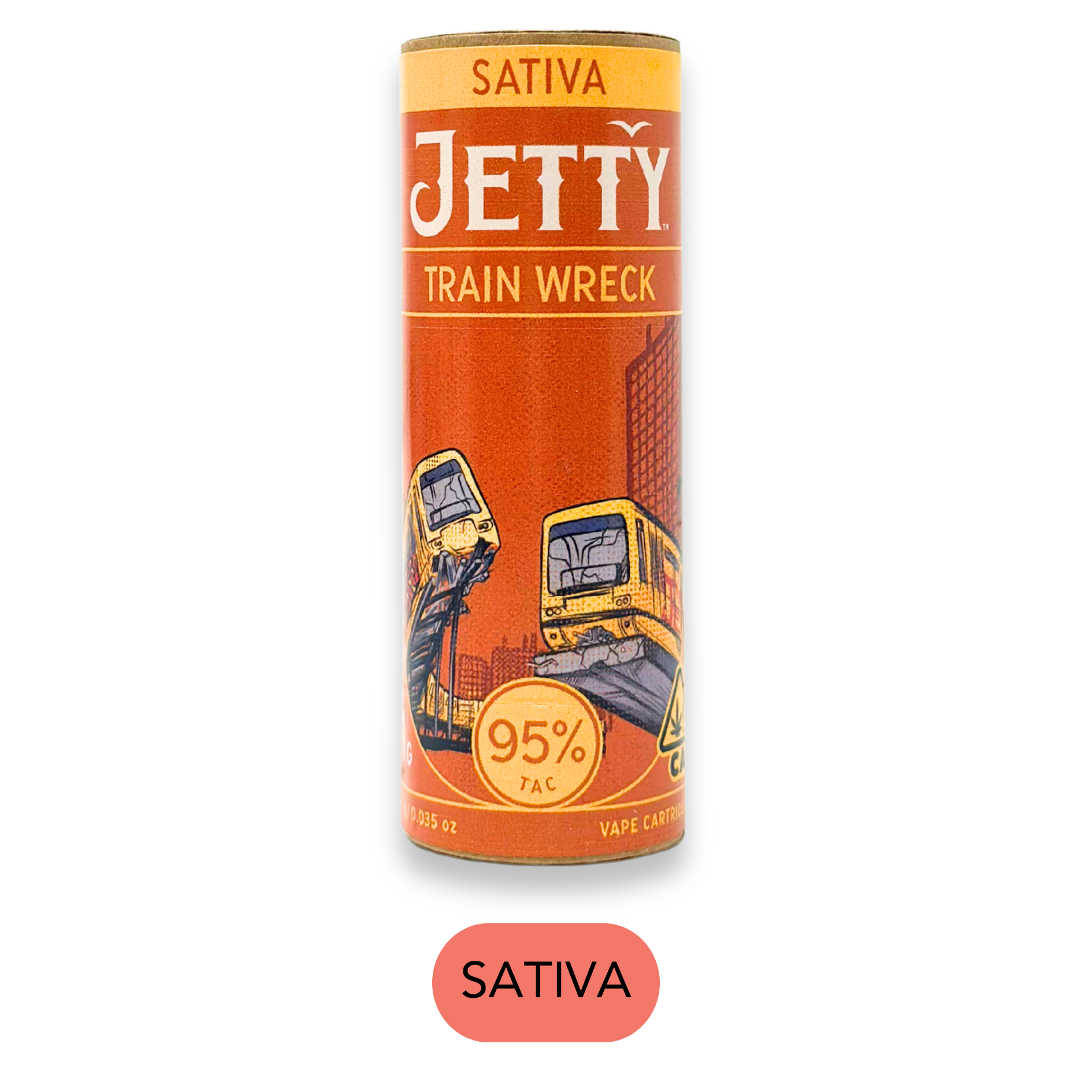 Jetty - High THC - Train Wreck - Vape Cart - 1.0g