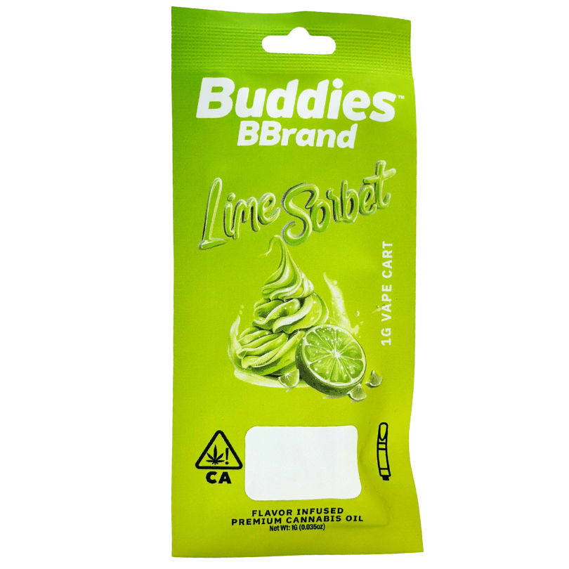 Buddies - Bbrand - Lime Sorbet - Vape Cart - 1.0g