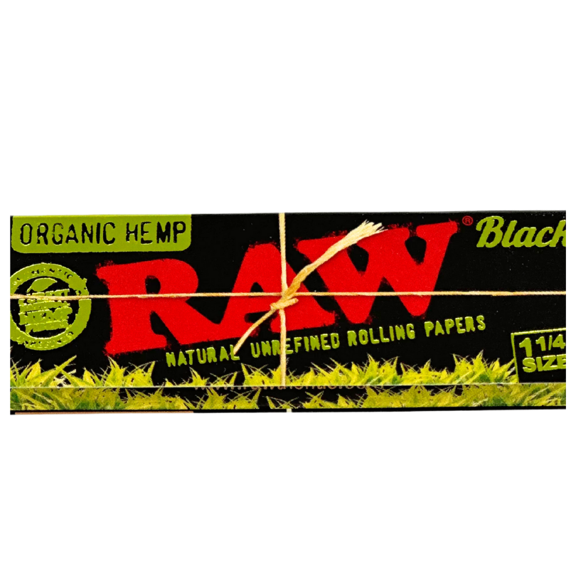 Raw Papers - Black 1 1/4 Organic Papers 50ct - Accessories