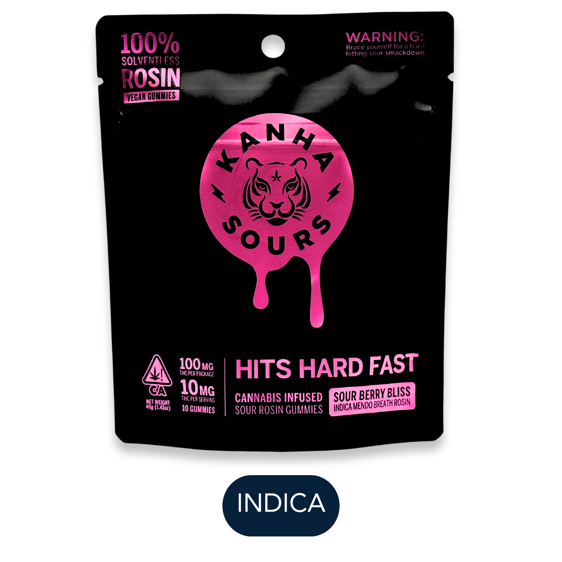 Kanha - Rosin Sours - Berry Bliss - Edibles - 10pk - 100mg