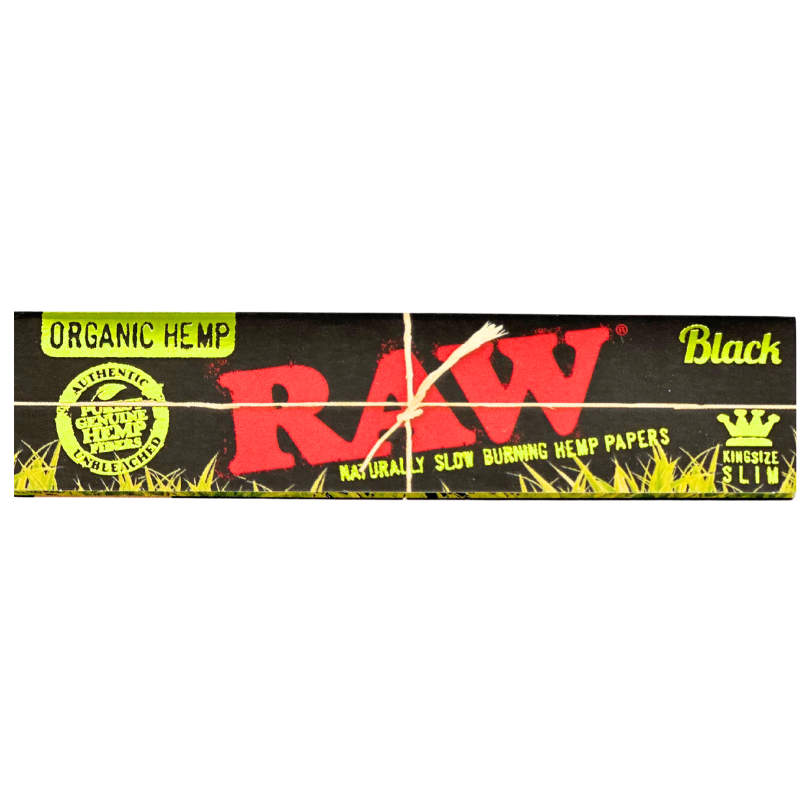 Raw Papers - Black King Size Slim Organic Papers - Accessories