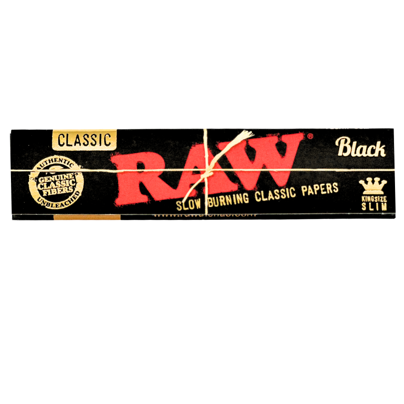Raw Papers - Black King Size Slims Classic 32ct - Accessories