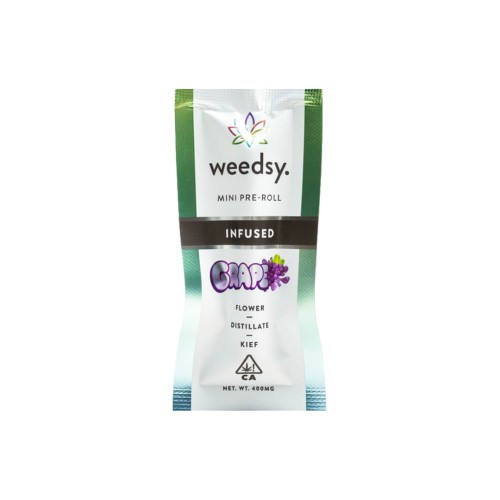 Weedsy Grape .5G infused mini preroll