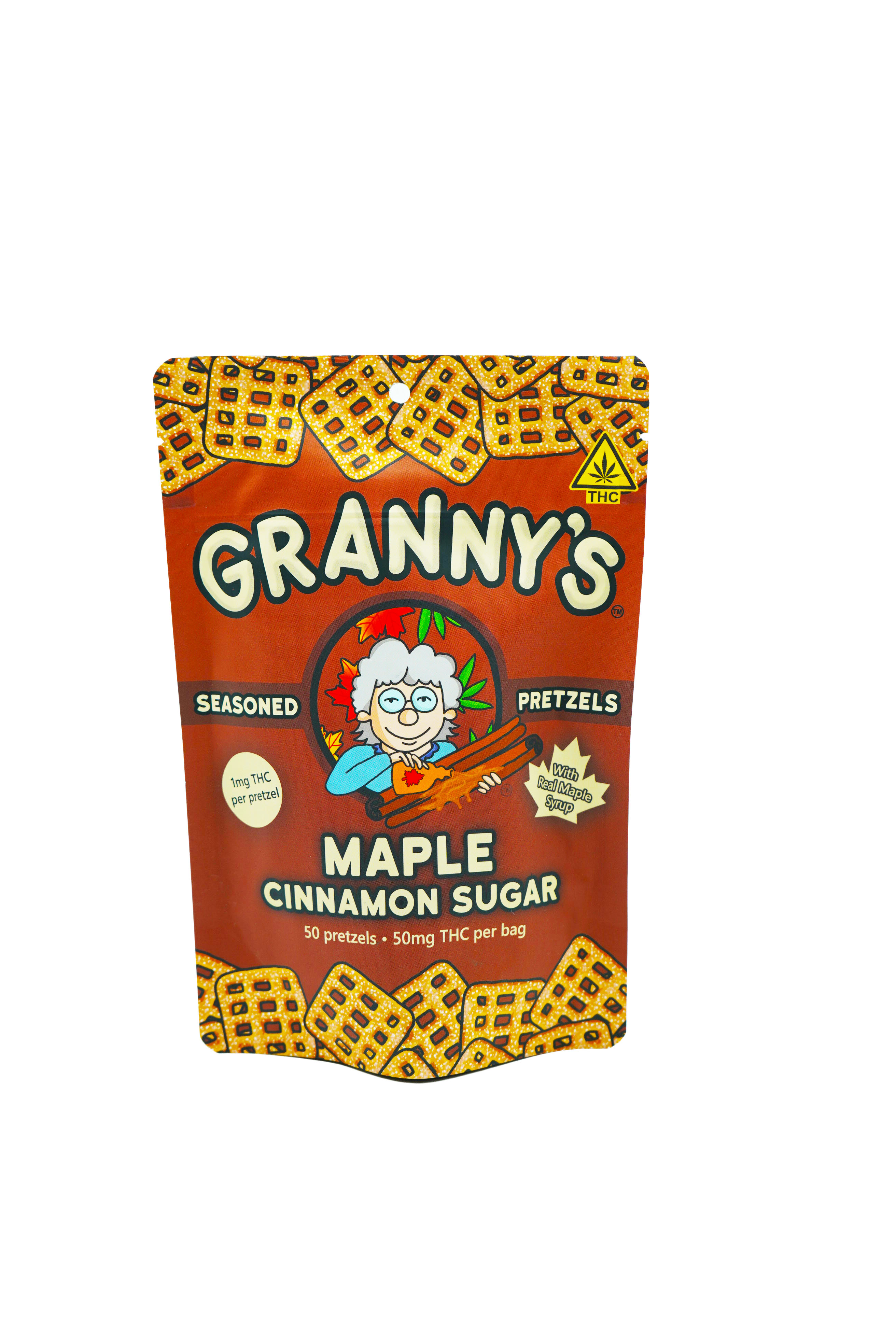 Granny's | Maple Sugar Cinnamon Pretzels | 50mg THC