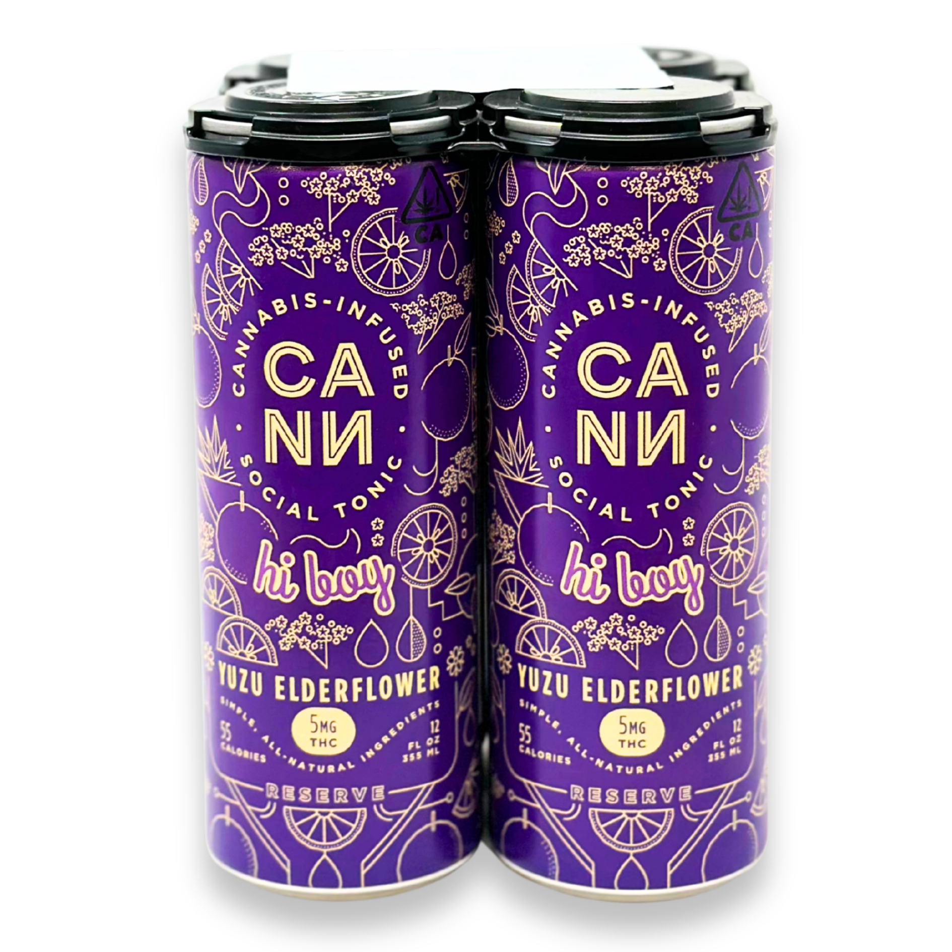 CANN - Hi Boys - Yuzu Elderflower- Drinks - 4pk - 20mgTHC