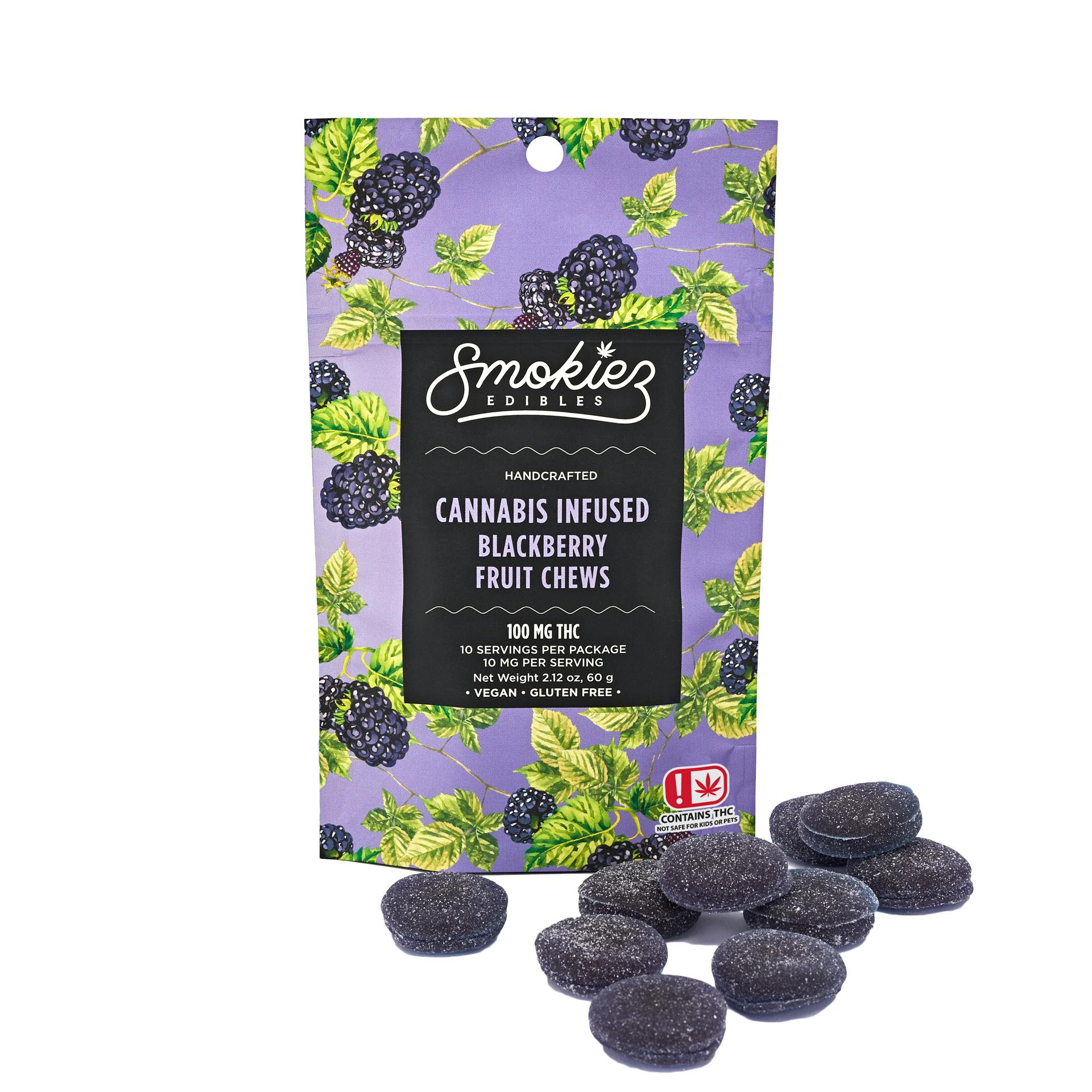 Smokiez | Gummies | Blackberry | 10 pc
