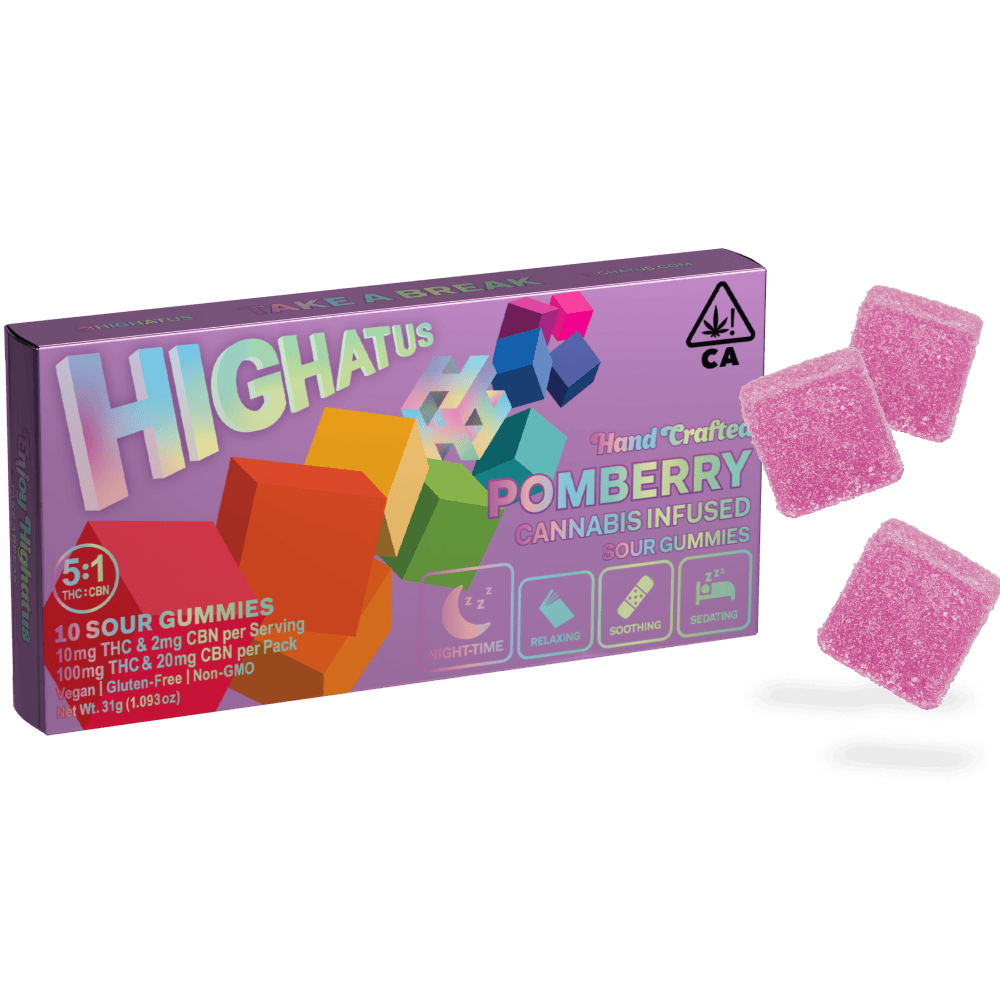 Highatus - Edible - Pomberry Sour Gummy - 100MG
