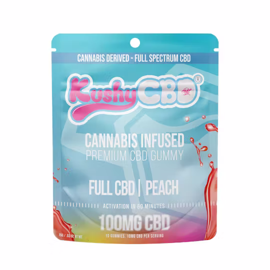 Kushy Punch Originals Gummy Peach CBD