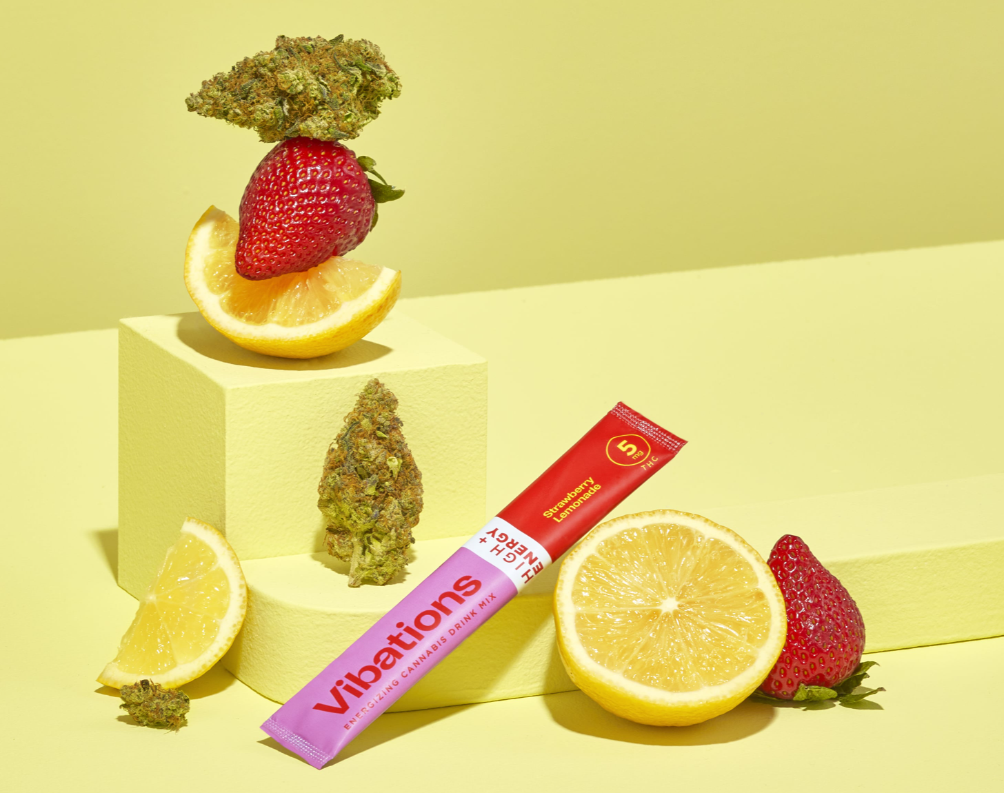 Vibations Strawberry Lemonade Drink Mix 50mg 10pk