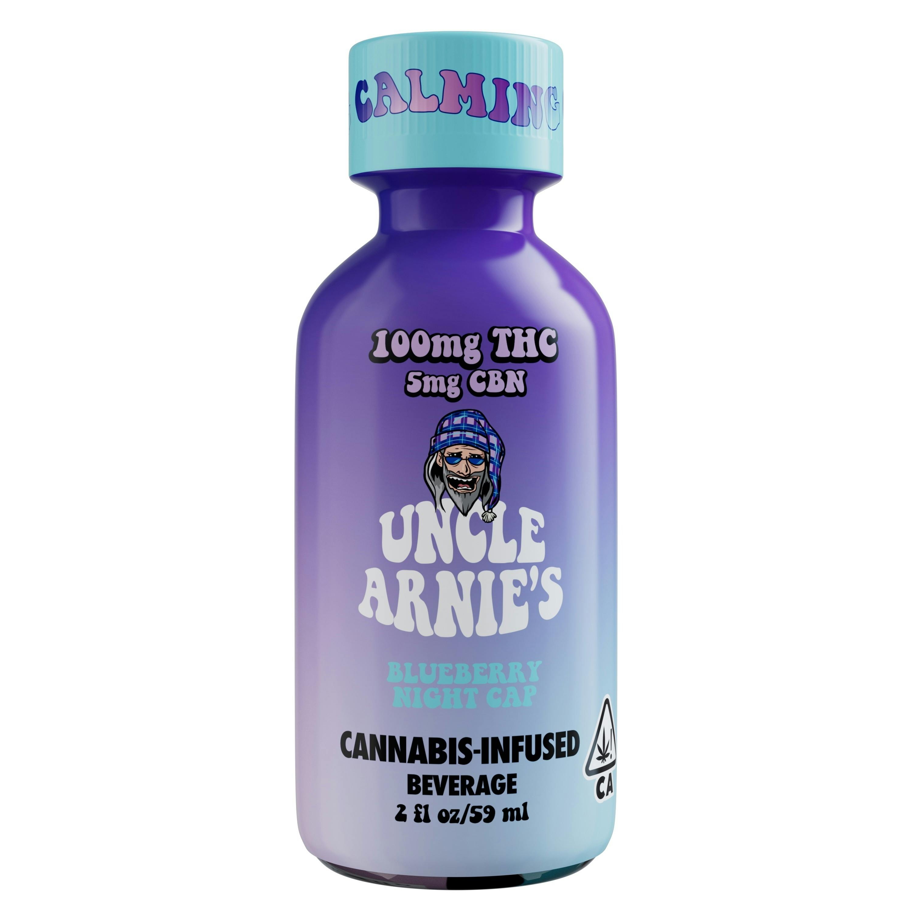 Uncle Arnies - Blueberry Night CBN Cap - 2oz - Beverages - 100mgTHC 25mgCBN