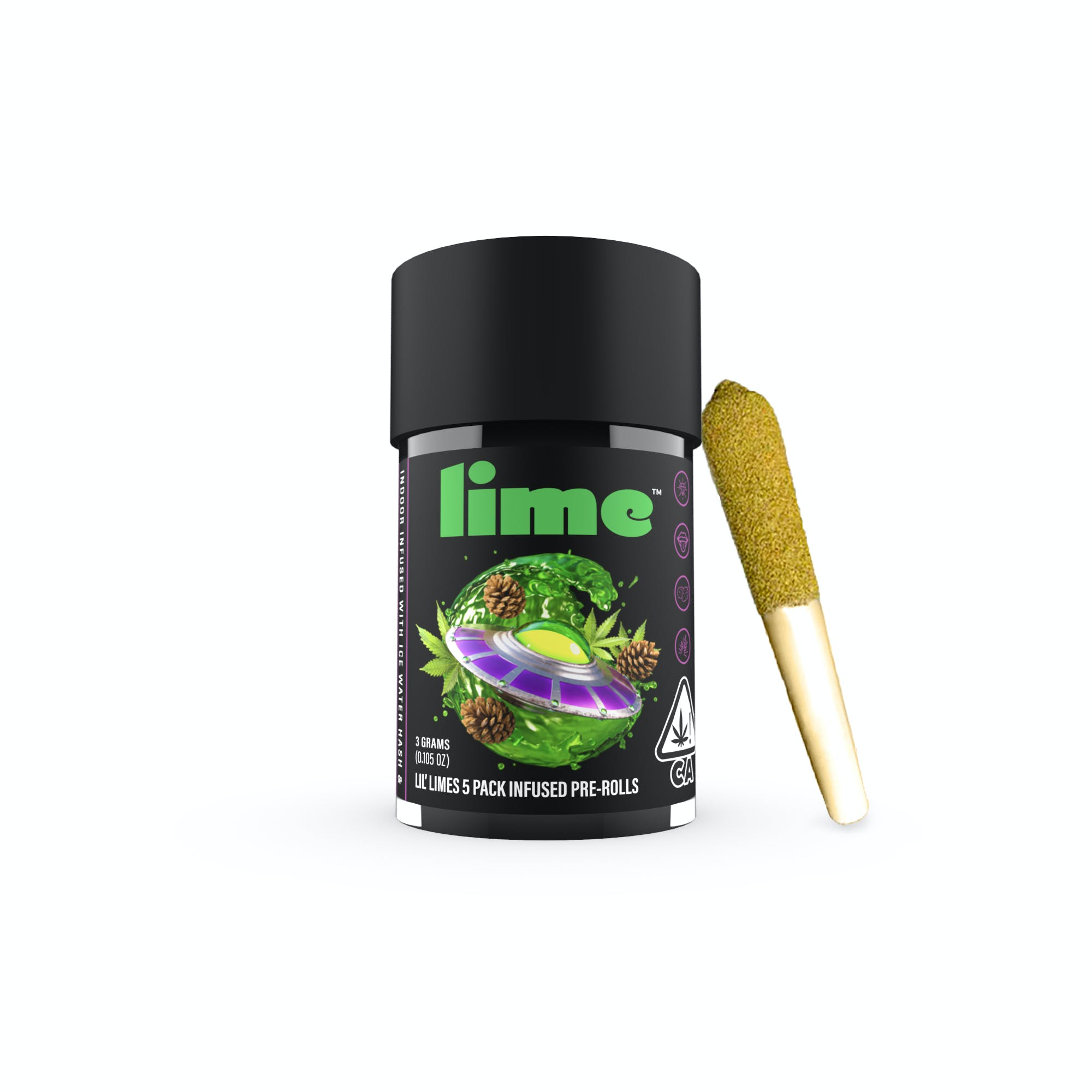 Lime - Alien Gas Infused Lil' Limes Preroll 5pk 3g