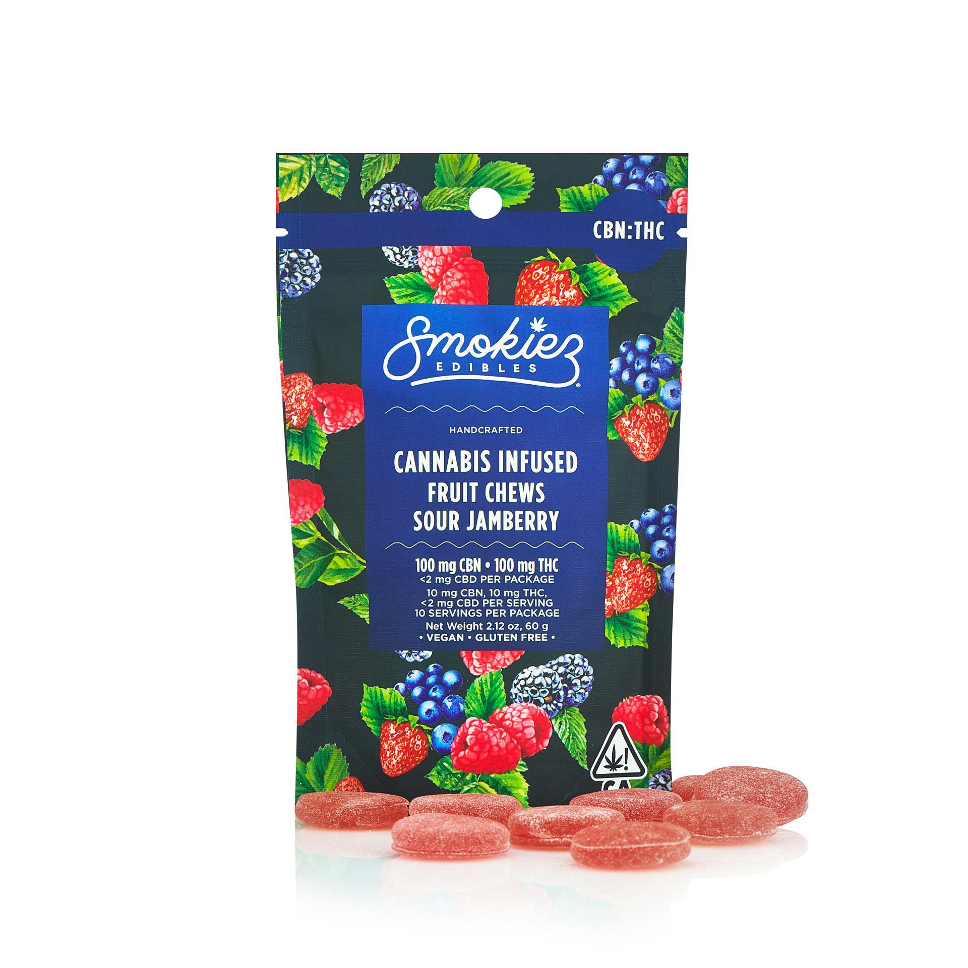 Smokiez - Ediblez - CBN 1:1 Sour Jamberry -100MG