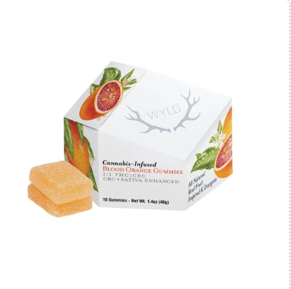 Blood Orange 10mg THC:CBC Gummies 10 Pack | WYLD