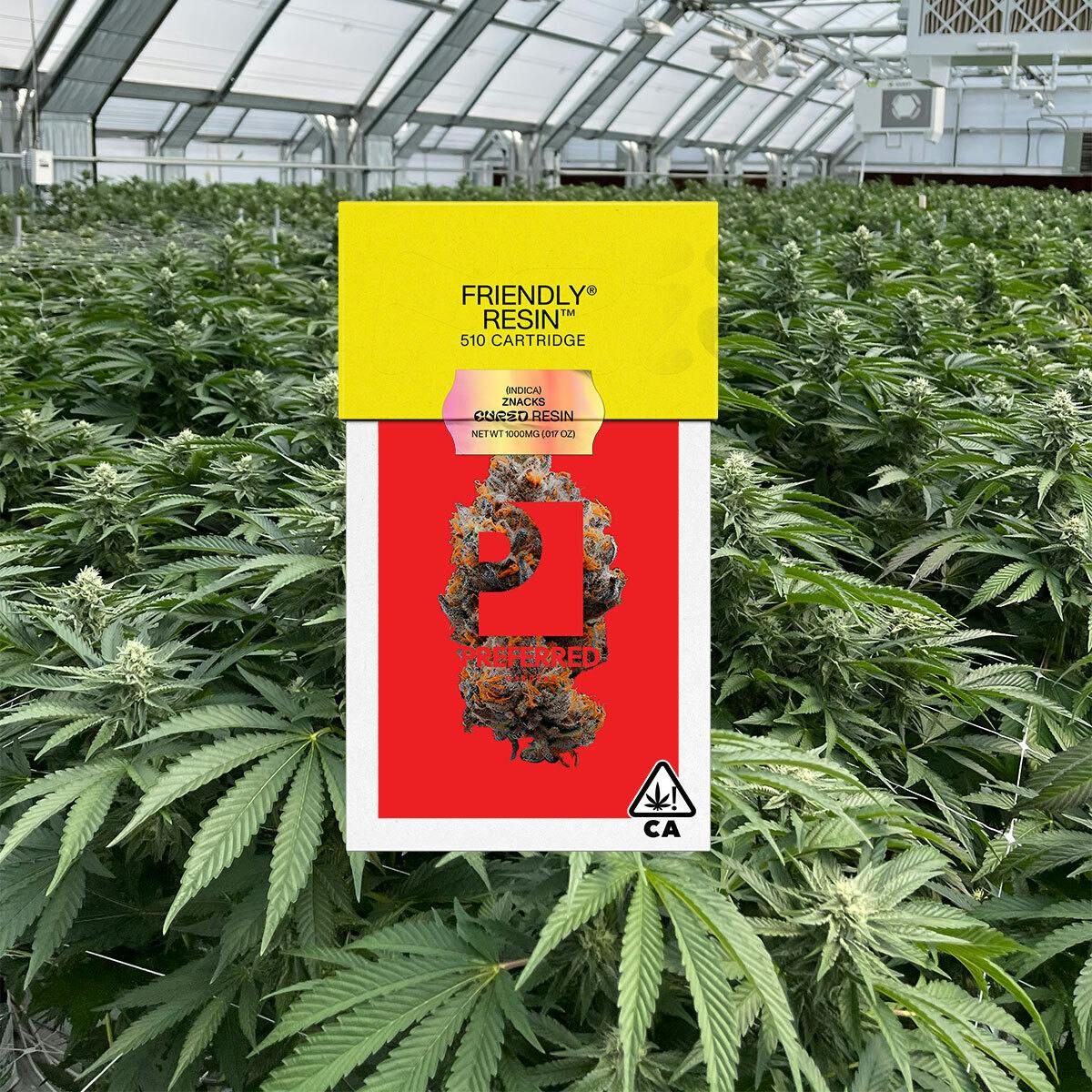 Friendly Brand x Preferred Gardens - Red Paint - Indica - 1g Cured NURESIN 510 Cart