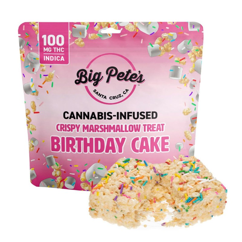 Big Pete's Birthday Cake Crispy Marshmallow Treat 100mg