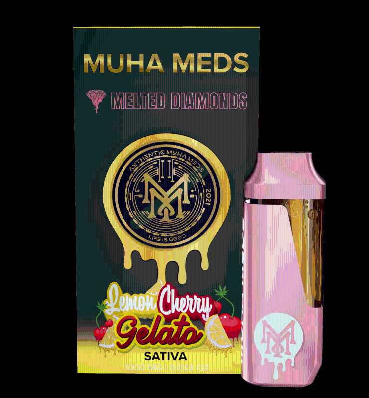 Muha Meds Lemon Cherry Gelato (S) Melted Diamonds AIO 1g