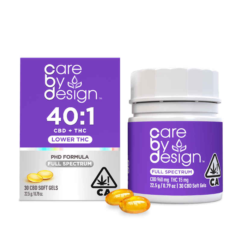 Care By Design 40:1 CBD Soft Gels 30ct