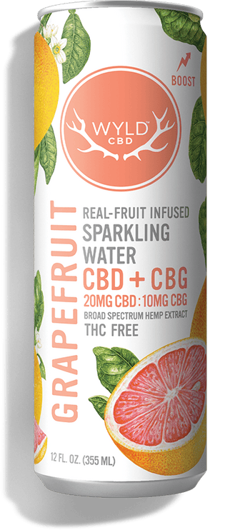Wyld | 20mg Grapefruit CBD:CBG Sparkling Water