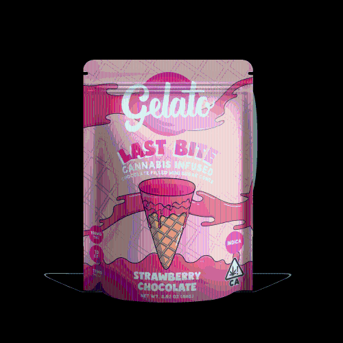 GELATO - Strawberry Chocolate Mini Cones - 100mg - Edible