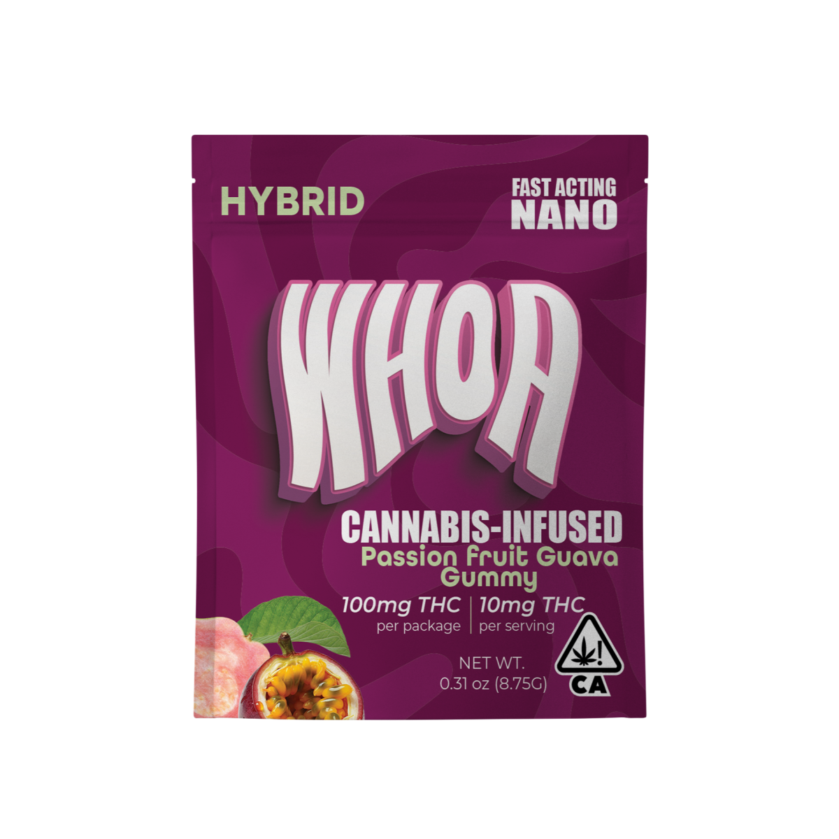 WHOA | Gummies | Passion Fruit Guava | 100mg