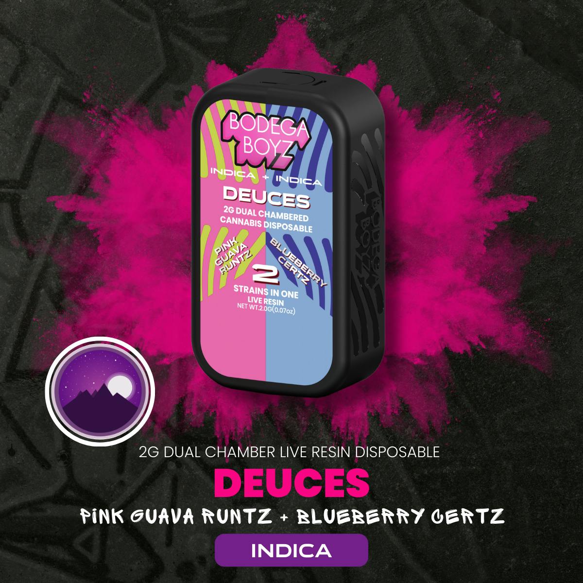 Bodega Boyz Pink Guava Runtz x Blueberry Certz 2G Live Resin AIO