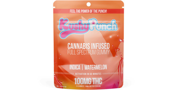 Sugar Free Indica Watermelon Gummies Kushy Punch