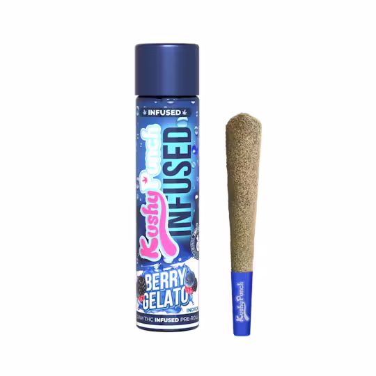 Kushy Punch Infused infused Preroll 1g Berry Gelato