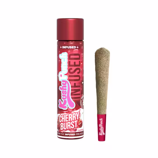 Kushy Punch Infused infused Preroll 1g Cherry Burst