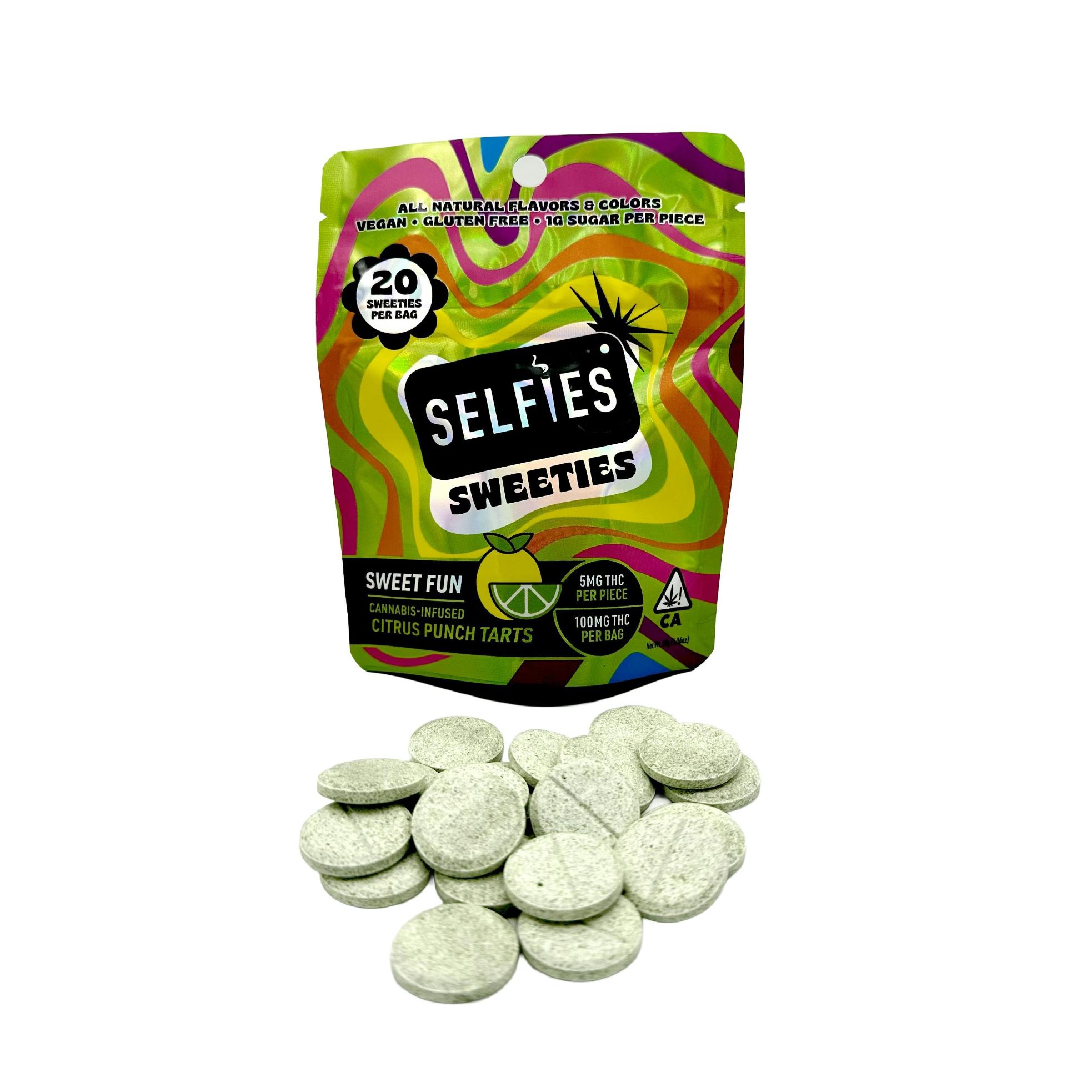 SELFIES SWEETIES Citrus Punch Tarts 100MG