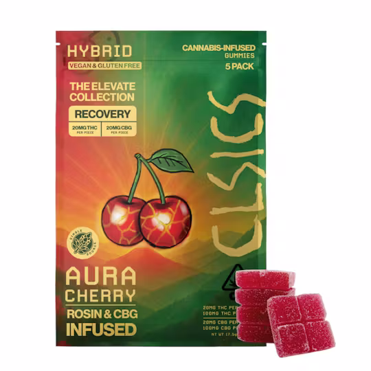 CLSICS Rosin 5pk Gummies Aura Cherry CBG