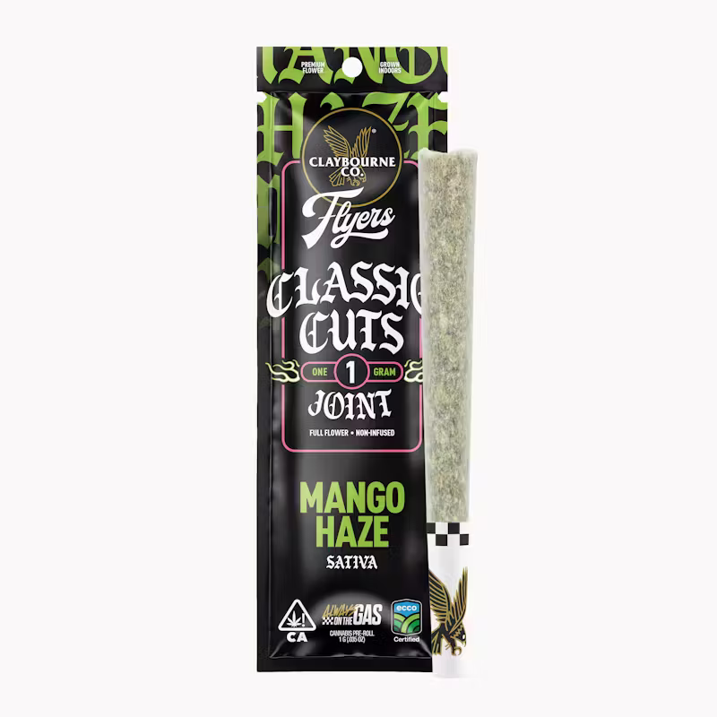 Claybourne Co Flyers Preroll 1g - Mango Haze (S)