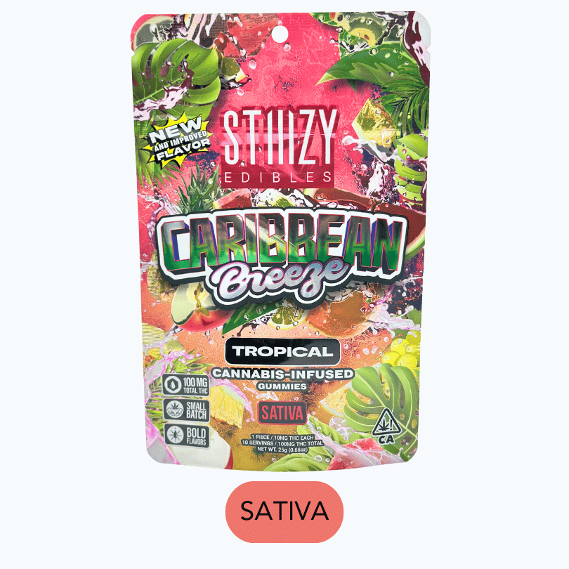 CARIBBEAN BREEZE STIIIZY EDIBLES - 100MG GUMMIES
