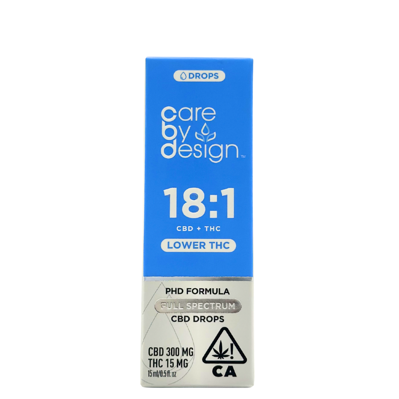 Care By Design - 18:1 - Full Spectrum CBD Drops - Tincture - 15ml