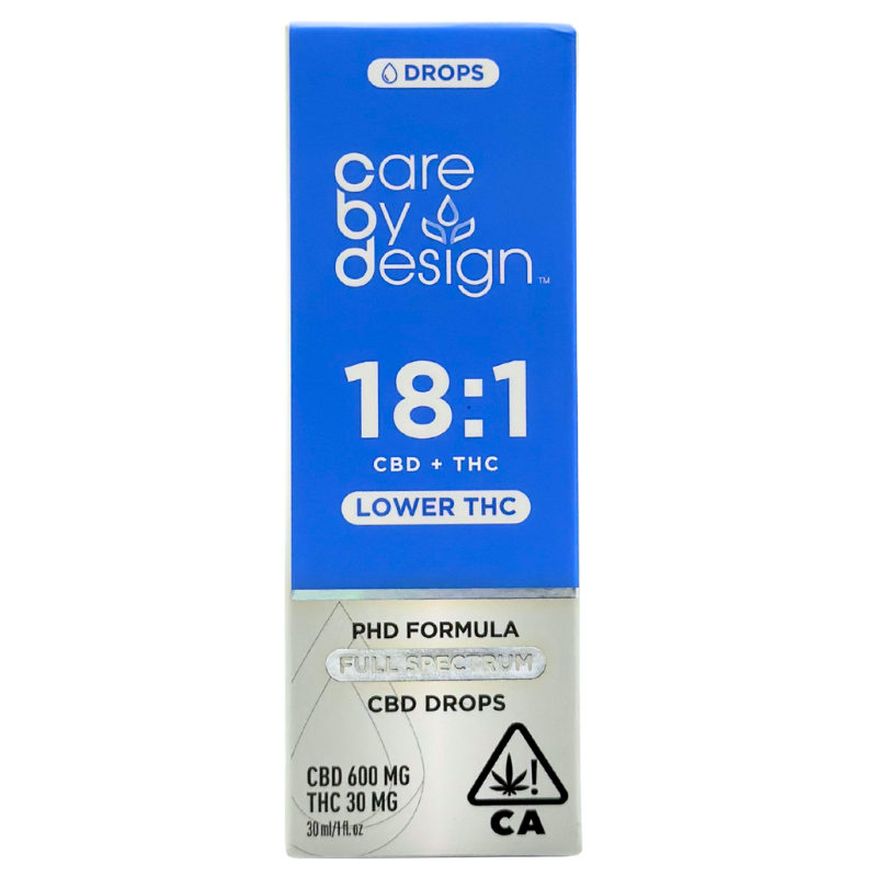 Care By Design - 18:1 - Full Spectrum CBD Drops - Tincture - 30ml