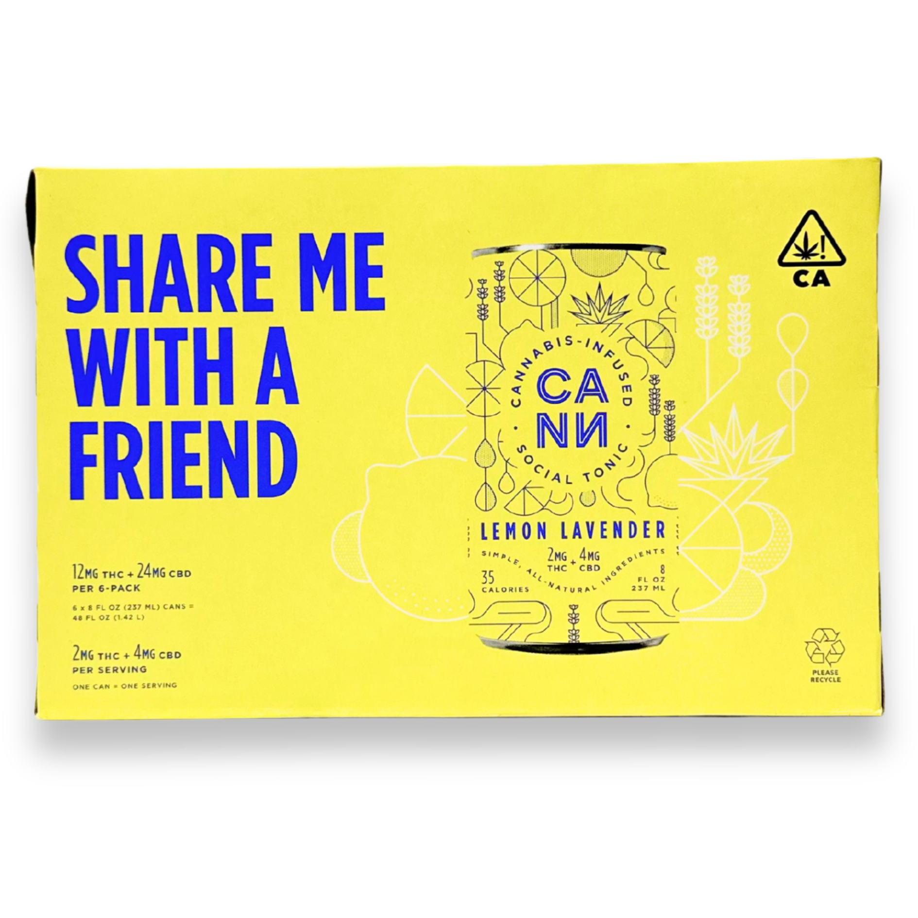 CANN - Lemon Lavender - Beverages - 2mg - 6pk