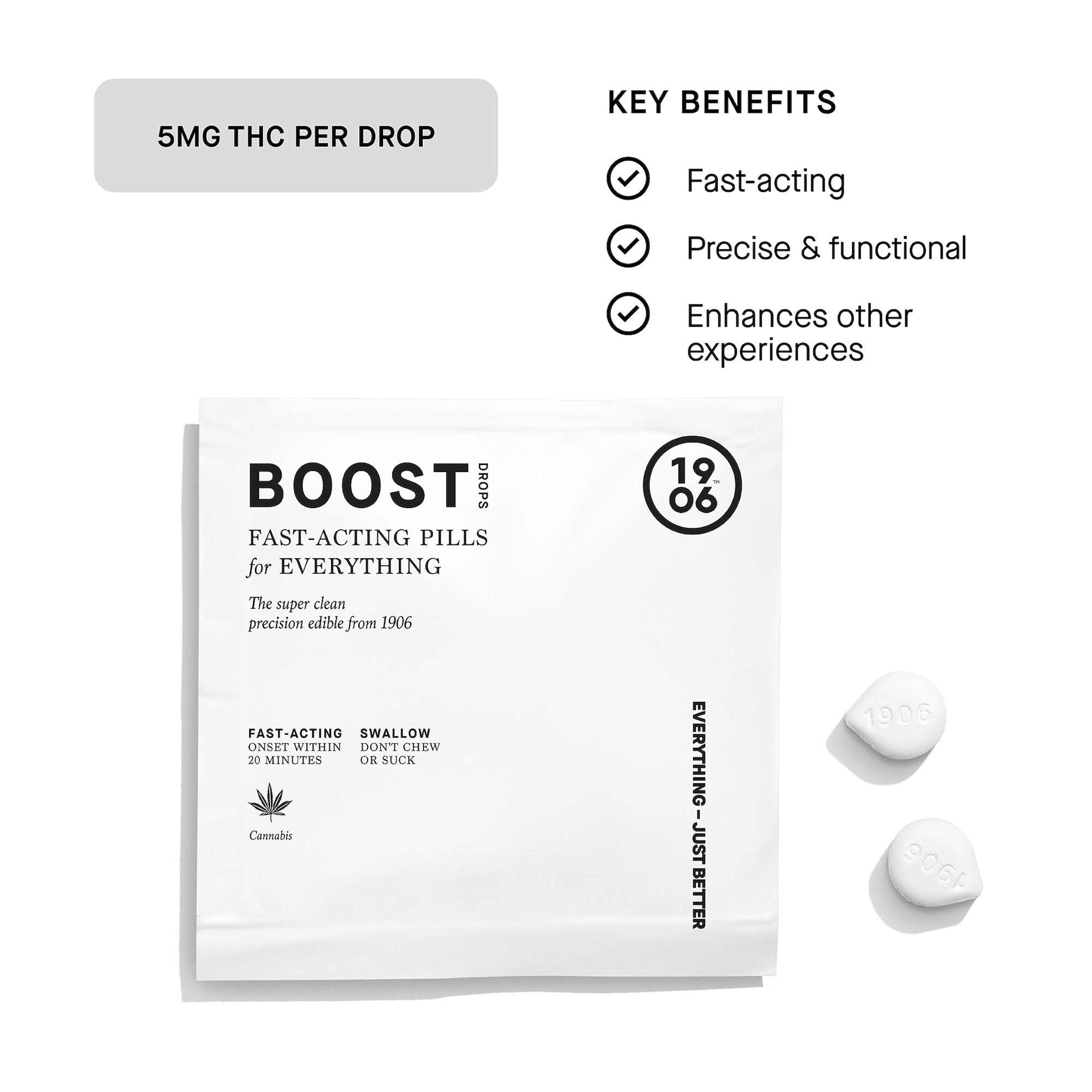 Boost 5 - 2 Pack Swallowable Pill Pouch