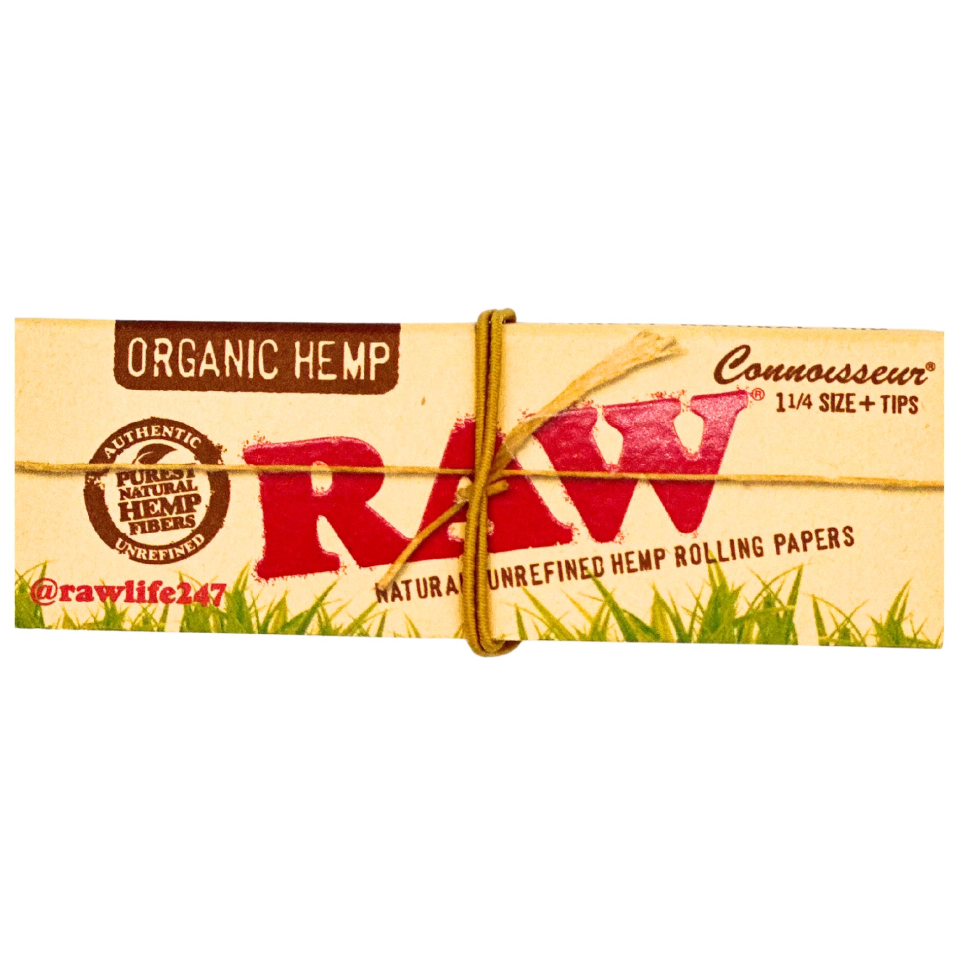 Raw Papers - Organic 1 1/4 Connosseur W Tips 50ct - Accessories