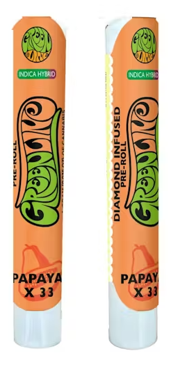 Green Line Infused Preroll 1g Papaya x 33