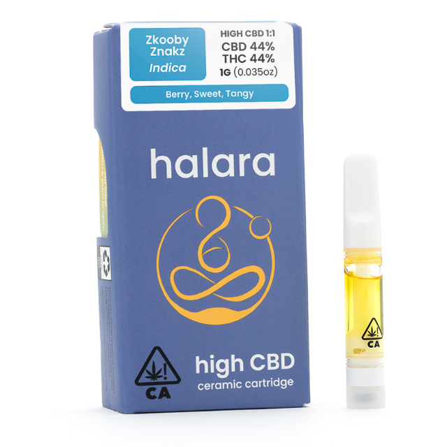 1:1 CBD:THC Cartridge 1g - Zkooby Znakz (I)