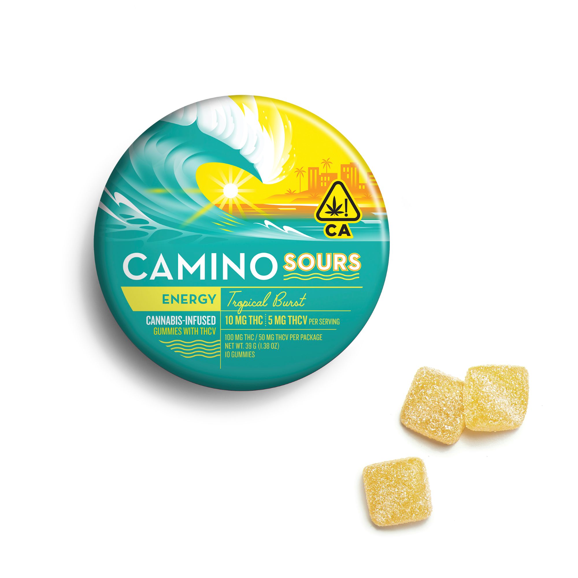 Sour Tropical Burst 1:1 (THC:THCV) | 20pk | 100mg