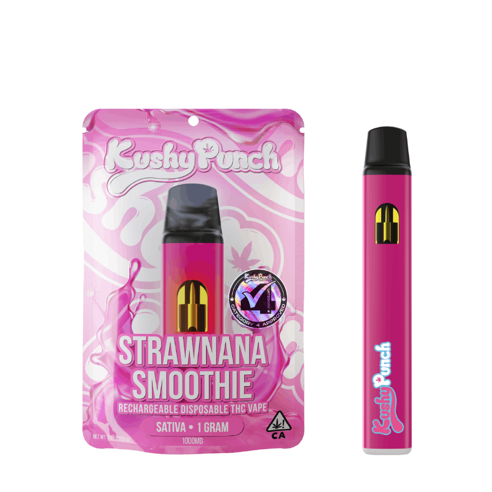1g Sativa Strawnana Smoothie (Ready-to-Use) - Kushy Punch