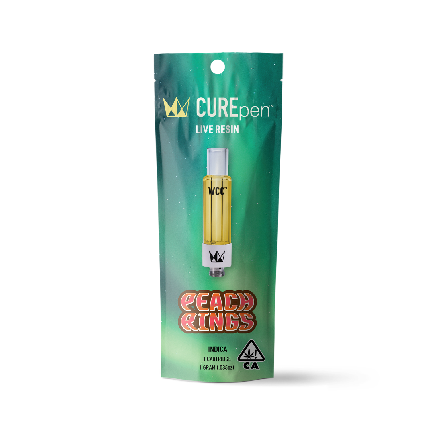 WCC | Vape Cartridge | Live Resin | CUREpen | Peach Rings | 1g