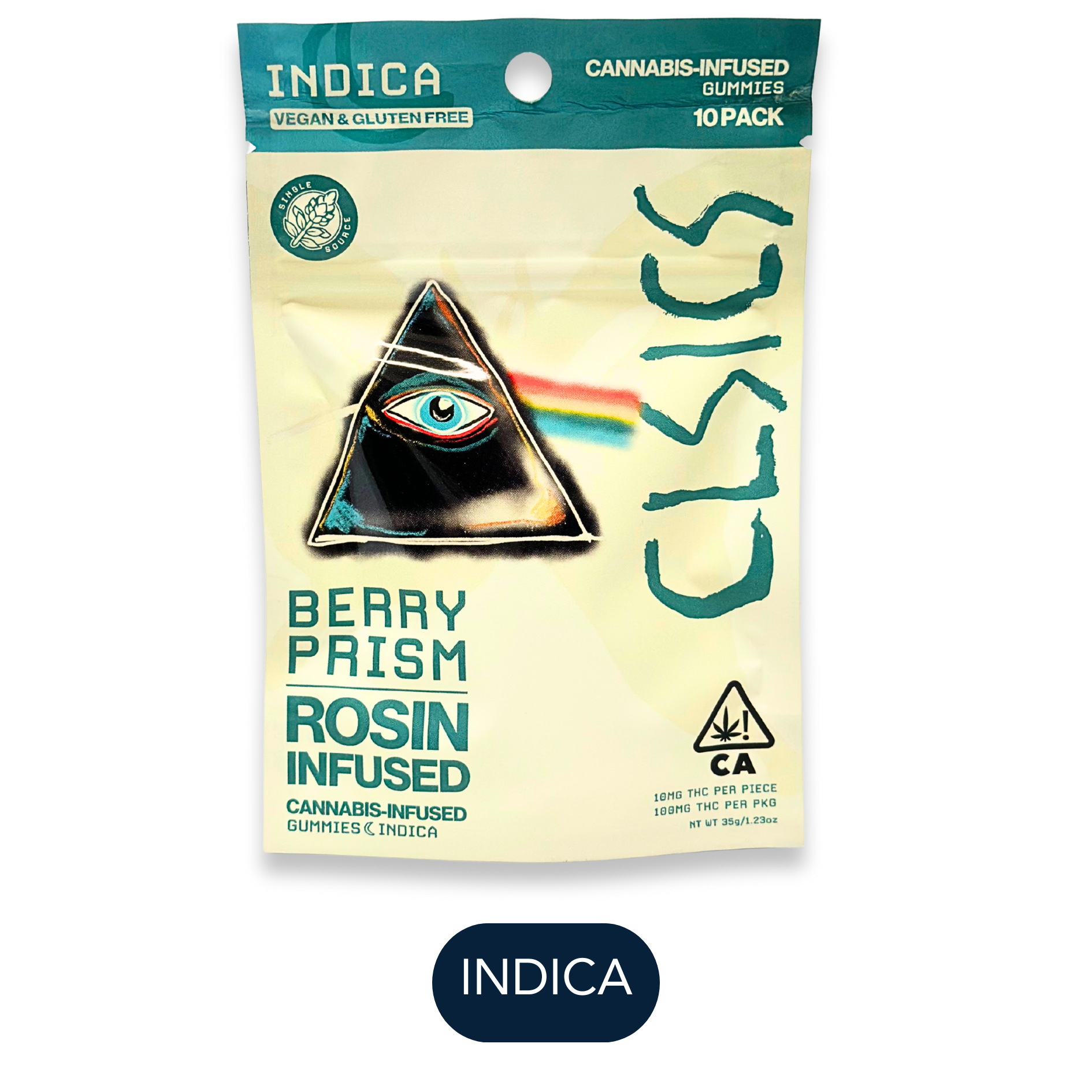 CLSICS - Berry Prism Indica - Live Rosin Gummies - 100mg - 10pk