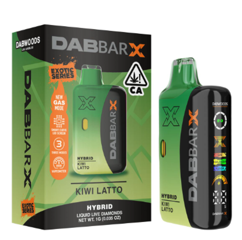 Dabwoods - Dab Bar X - Kiwi Latto - All In One - 1 Gram
