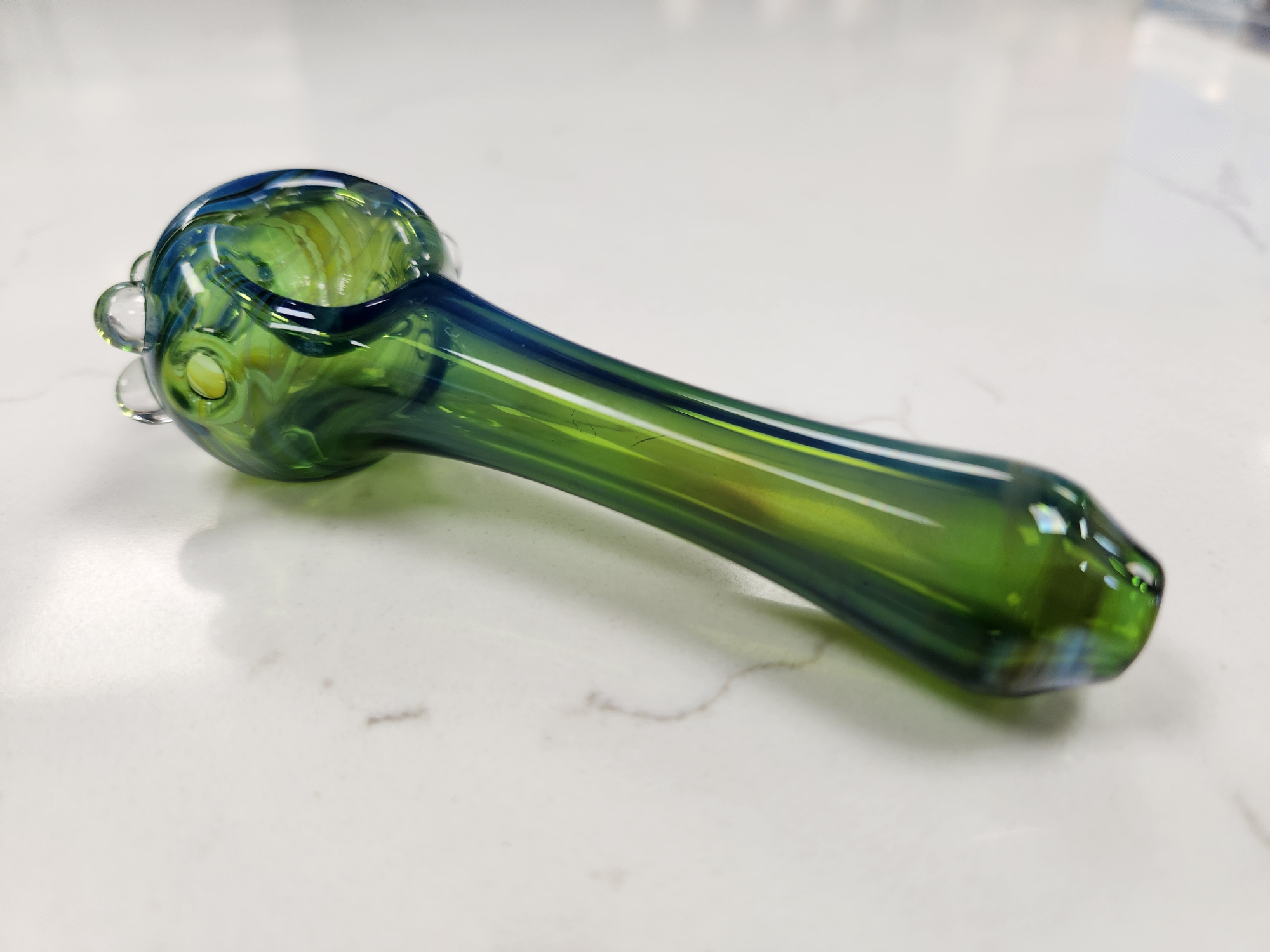 Hand Blown Multicolor Spoon Pipe